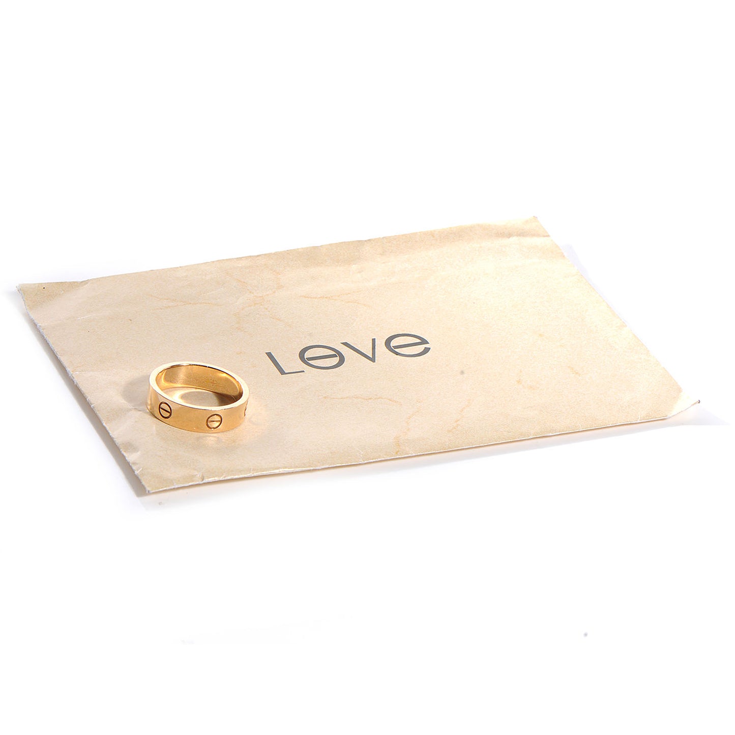 18k Yellow Gold LOVE Ring Size 62 US 10