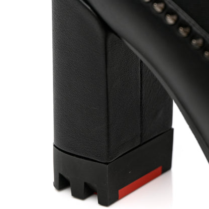 Christian Louboutin Nappa Out Line Spike Lug 100 Boots 37.5 Black 10 of 16
