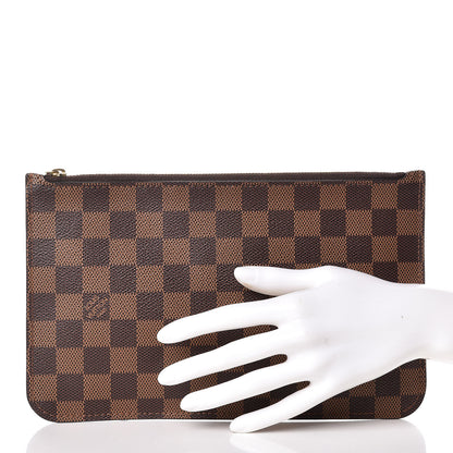 Louis Vuitton Damier Ebene Neverfull MM GM Pochette 2 of 9