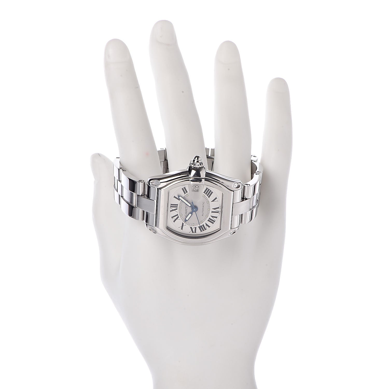 Cartier Stainless Steel 37mm Roadster Automatic Watch 2 of 6