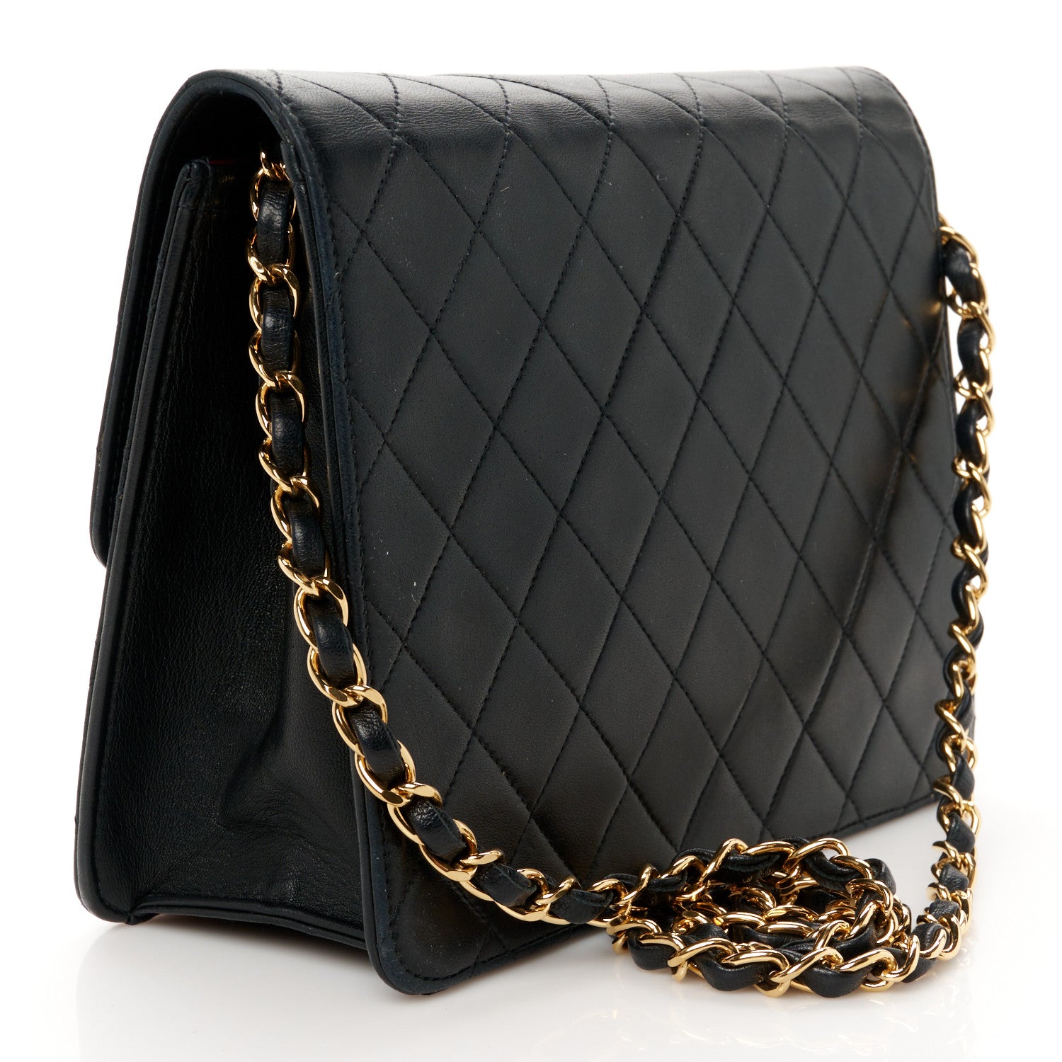Chanel Lambskin Quilted Small Single Flap Black 3 of 12