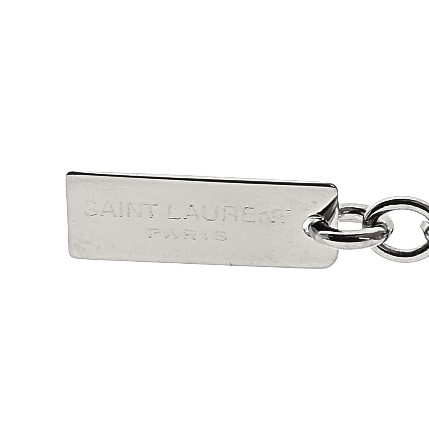 Saint Laurent Brass Monogram Charm Bracelet Mirror 4 of 4
