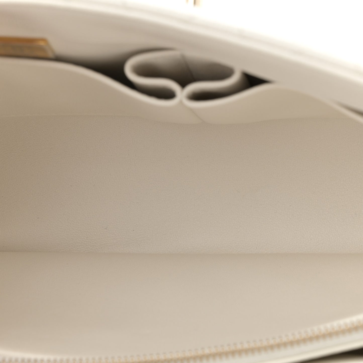 Caviar Quilted Small Coco Handle Flap White