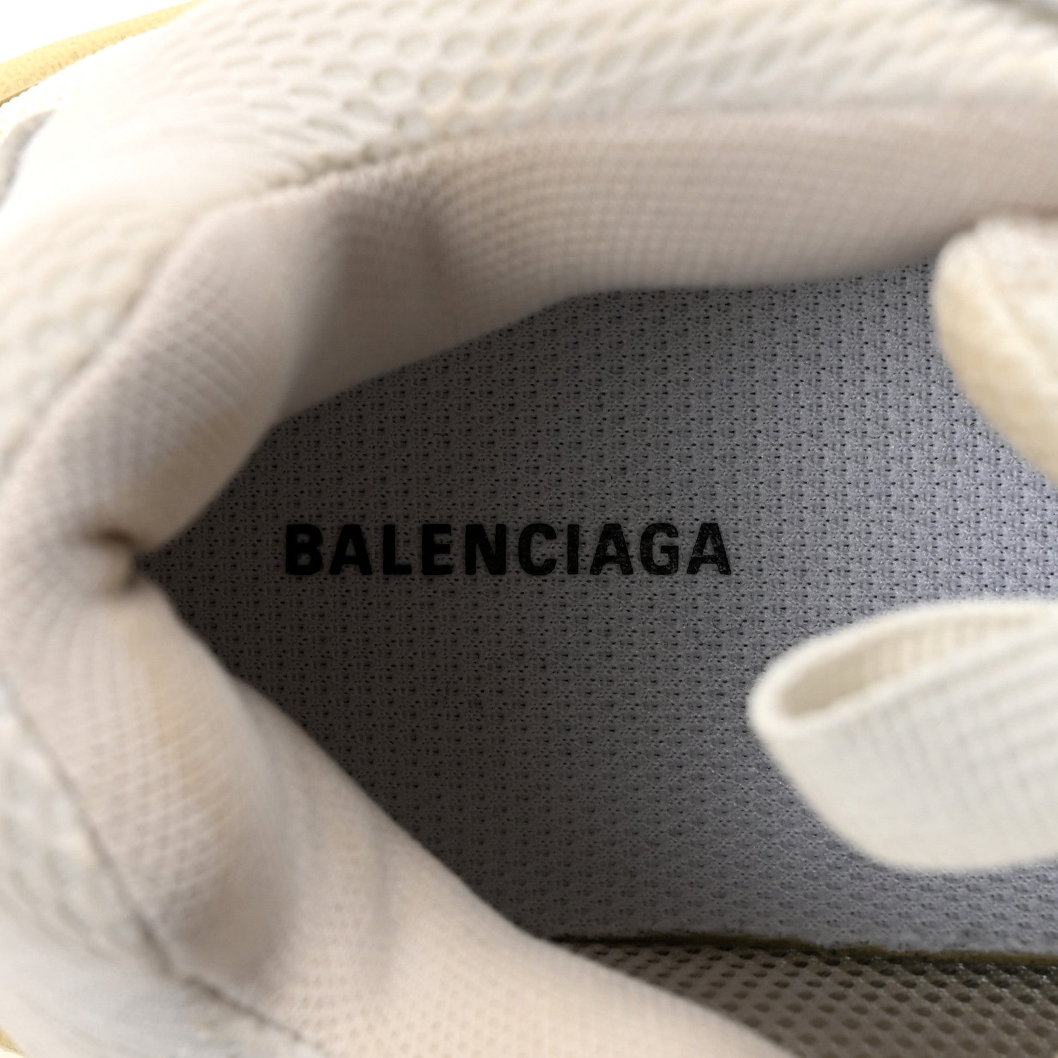 Balenciaga Fabric Mesh Womens Triple S Sneakers 37 White 8 of 9