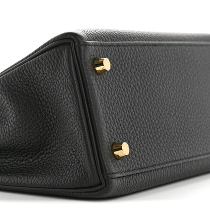 Hermes Togo Kelly Retourne 25 Black 9 of 11