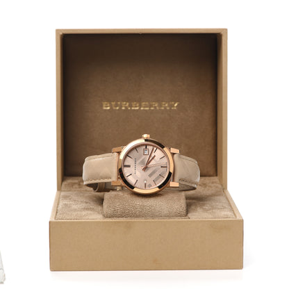 Burberry Stainless Steel Calfskin 34mm The City Quartz Watch Beige BU9154 7 of 7