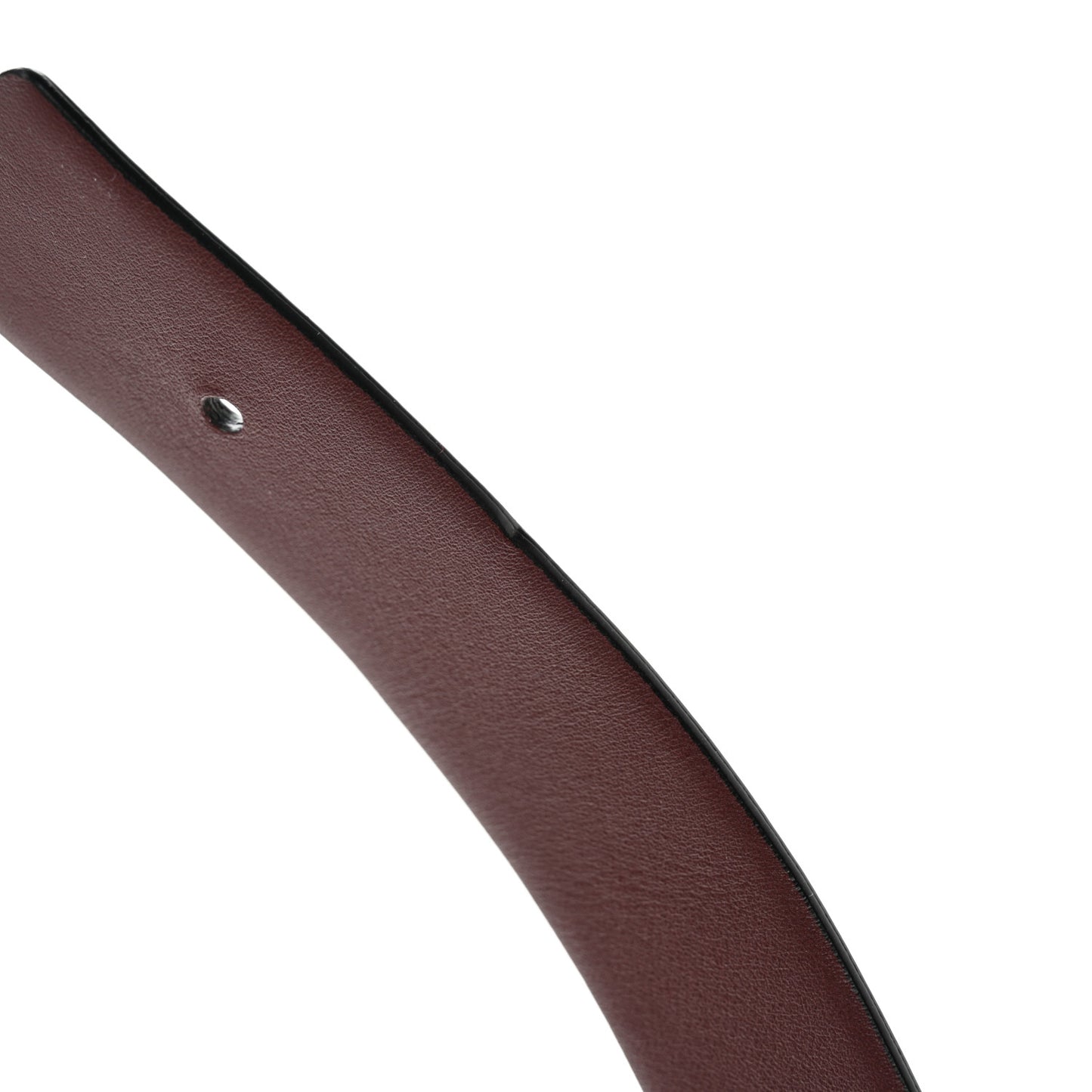 Calfskin CC Reversible Belt 85 34 Black Burgundy