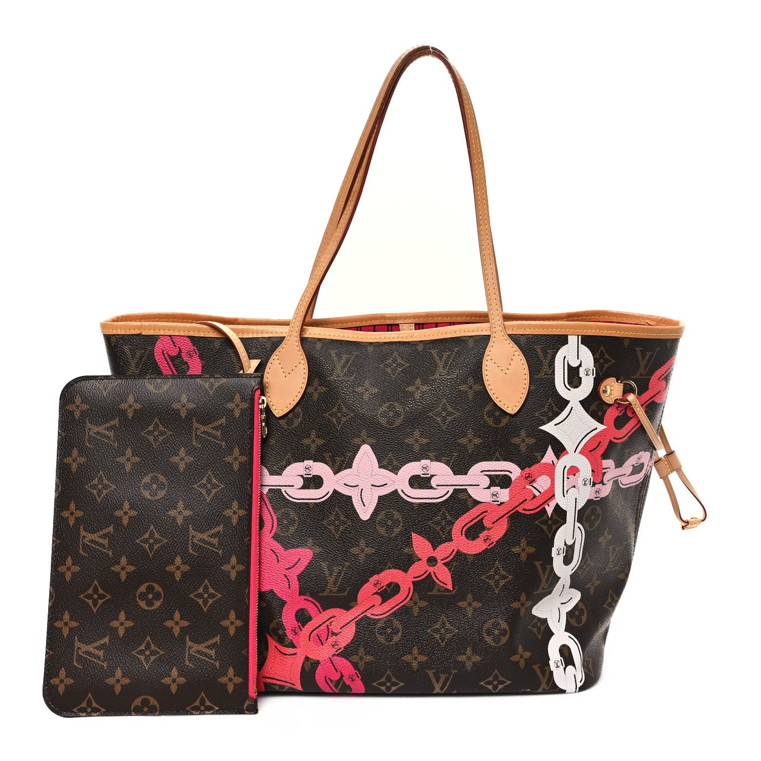 Louis Vuitton Monogram Bay Neverfull MM Rose Ballerine Poppy 3 of 12