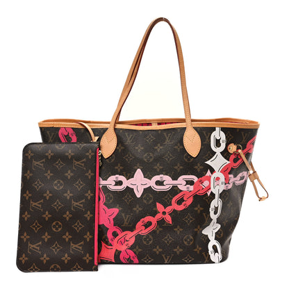 Louis Vuitton Monogram Bay Neverfull MM Rose Ballerine Poppy 3 of 12