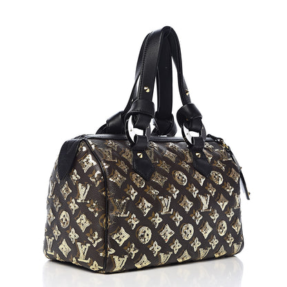 Louis Vuitton Monogram Sequins Eclipse Speedy 28 Gold 3 of 10