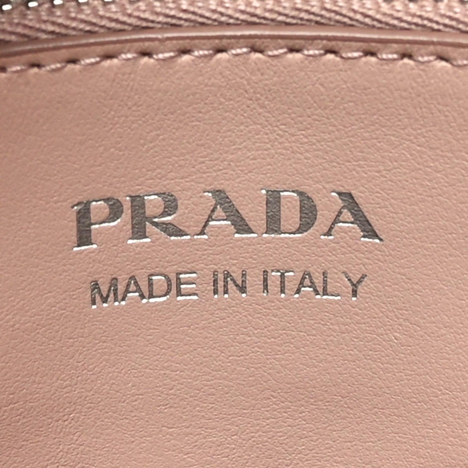 Prada Soft Calfskin Impunture Diagramme Tote Cipria 6 of 9