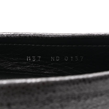 Louis Vuitton Grained Calfskin Close Up Flat Loafer 37 Black 9 of 10