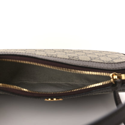 Gucci GG Supreme Monogram Textured Dollar Calfskin Small Ophidia Hobo Beige Ebony New Acero 5 of 8