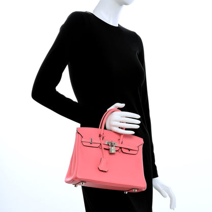 Hermes Swift Birkin 25 Rose Azalee 2 of 24