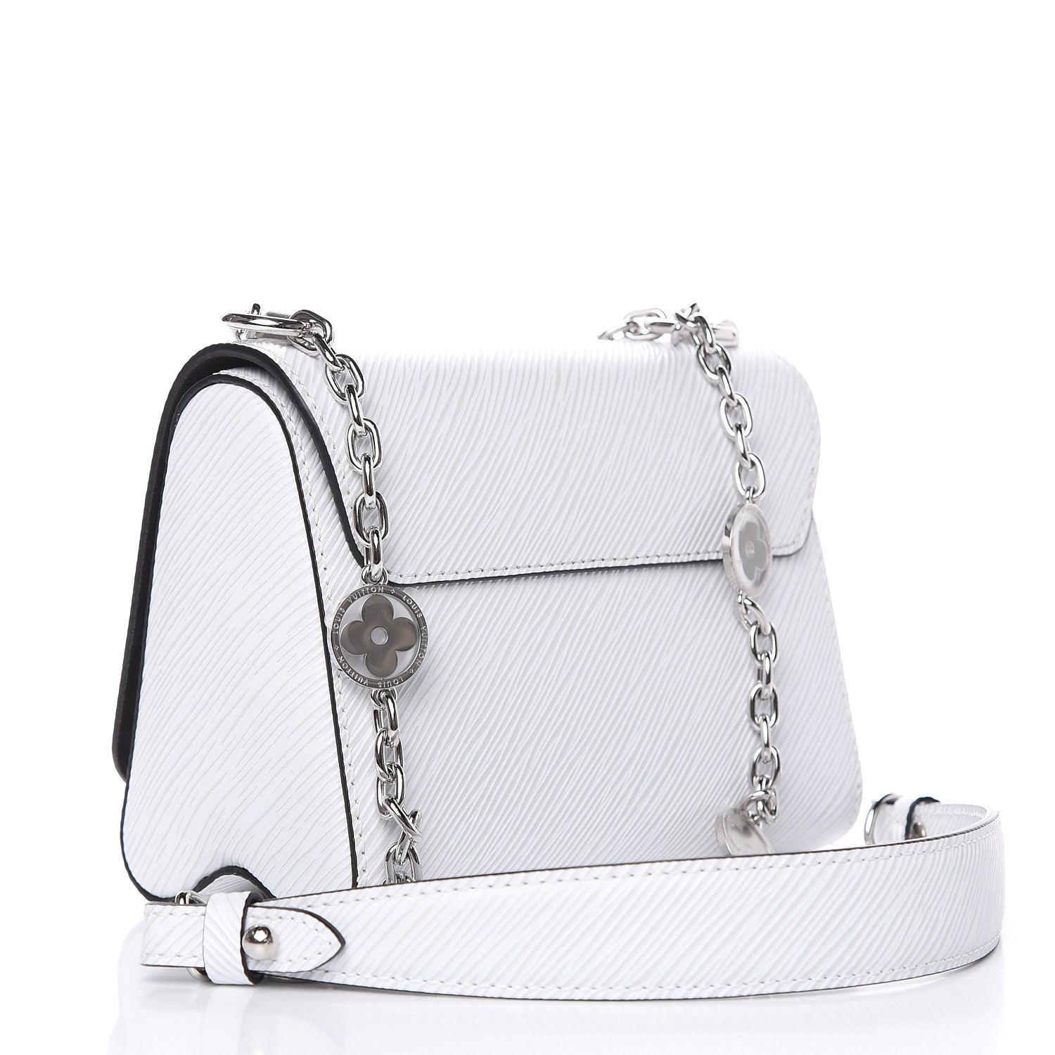 Louis Vuitton Epi Flower Jewels Twist Shoulder Bag PM White 3 of 9