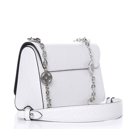 Louis Vuitton Epi Flower Jewels Twist Shoulder Bag PM White 3 of 9