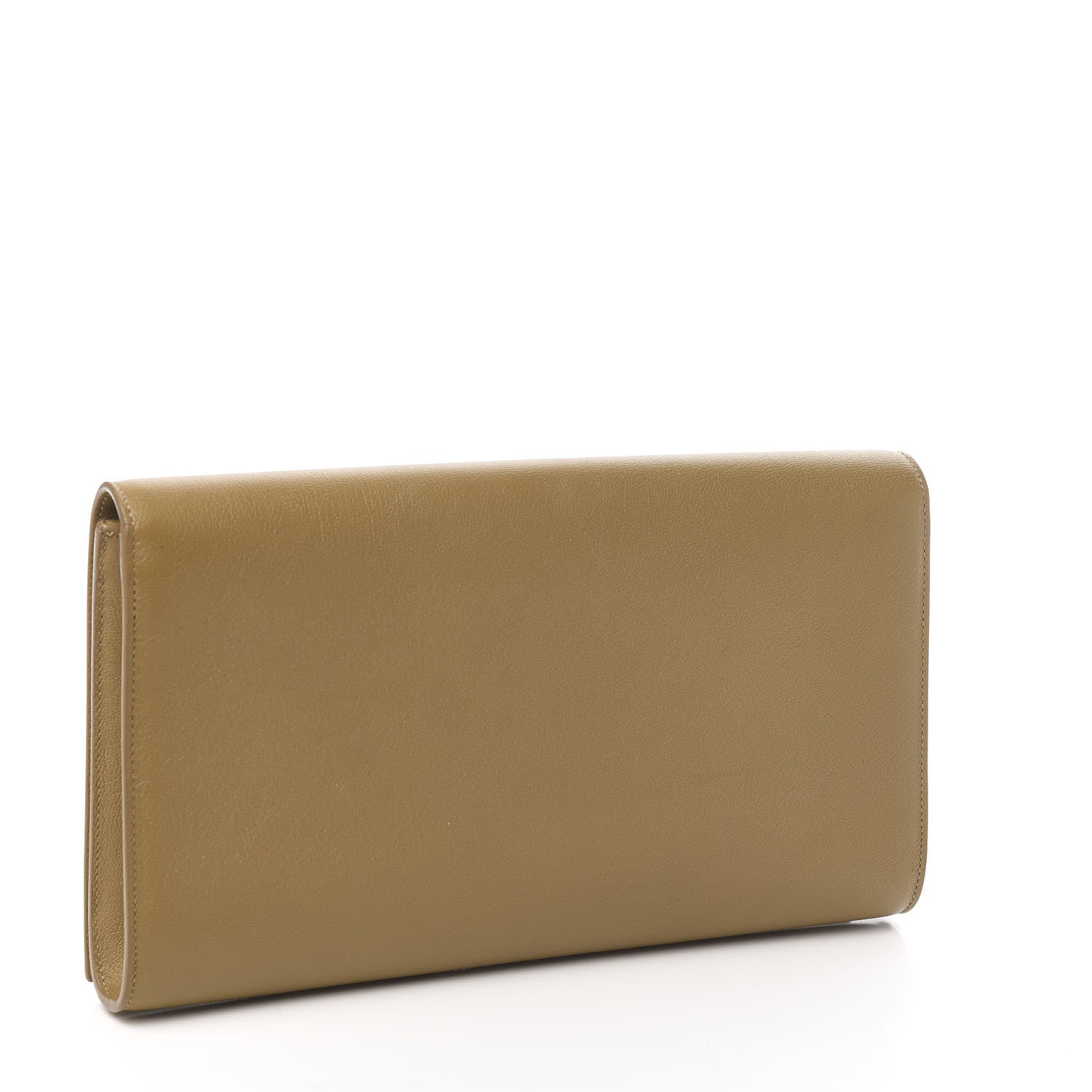 Saint Laurent Calfskin Monogram Large Belle De Jour Clutch Beige 3 of 8