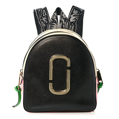Marc Jacobs Saffiano Mini Snapshot Backpack Black Multicolor 1 of 14