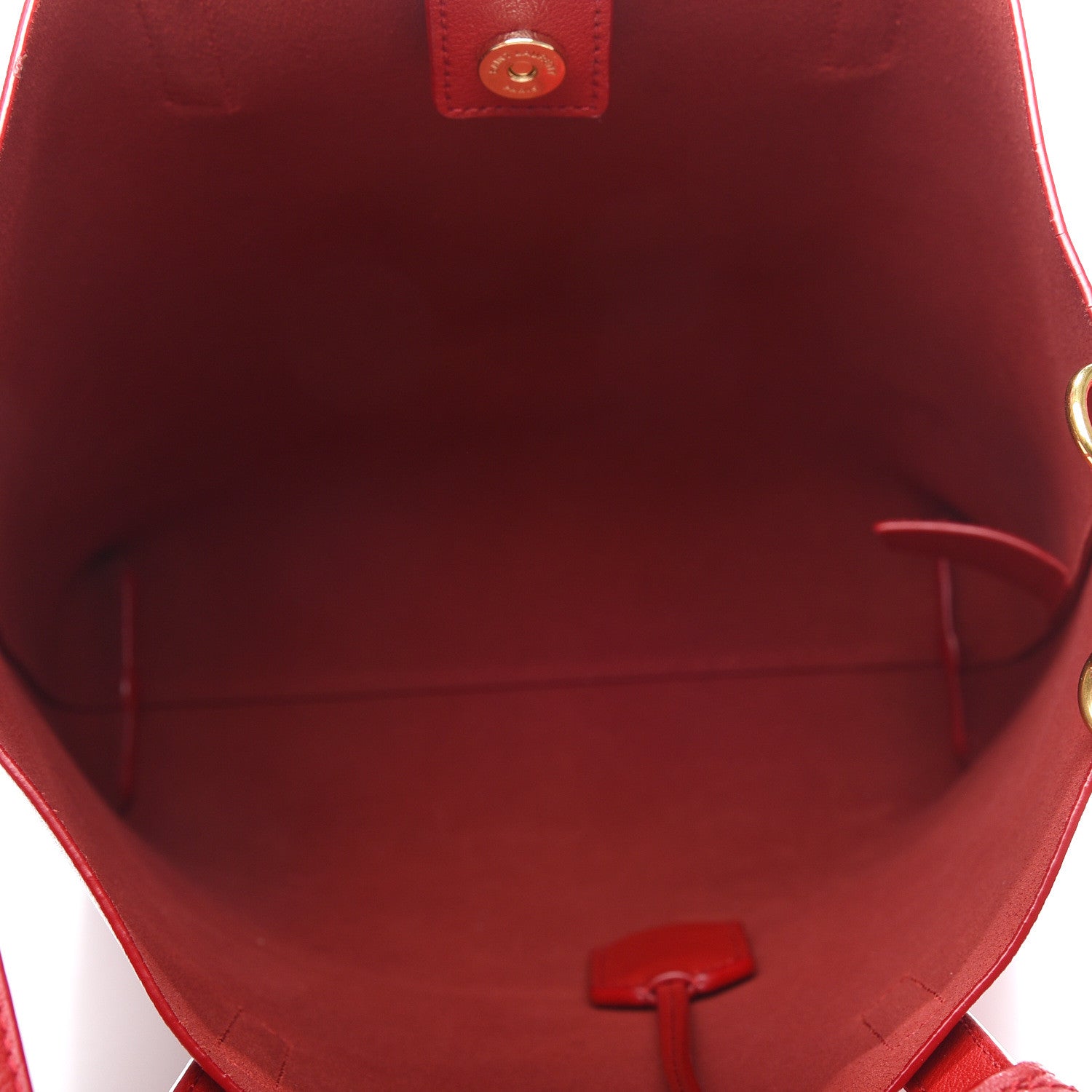 Saint Laurent Calfskin Toy Shopping Tote Rouge Eros 4 of 7