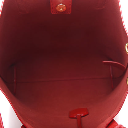 Saint Laurent Calfskin Toy Shopping Tote Rouge Eros 4 of 7