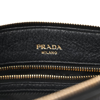 Prada Vitello Daino Small Tote Black 6 of 20