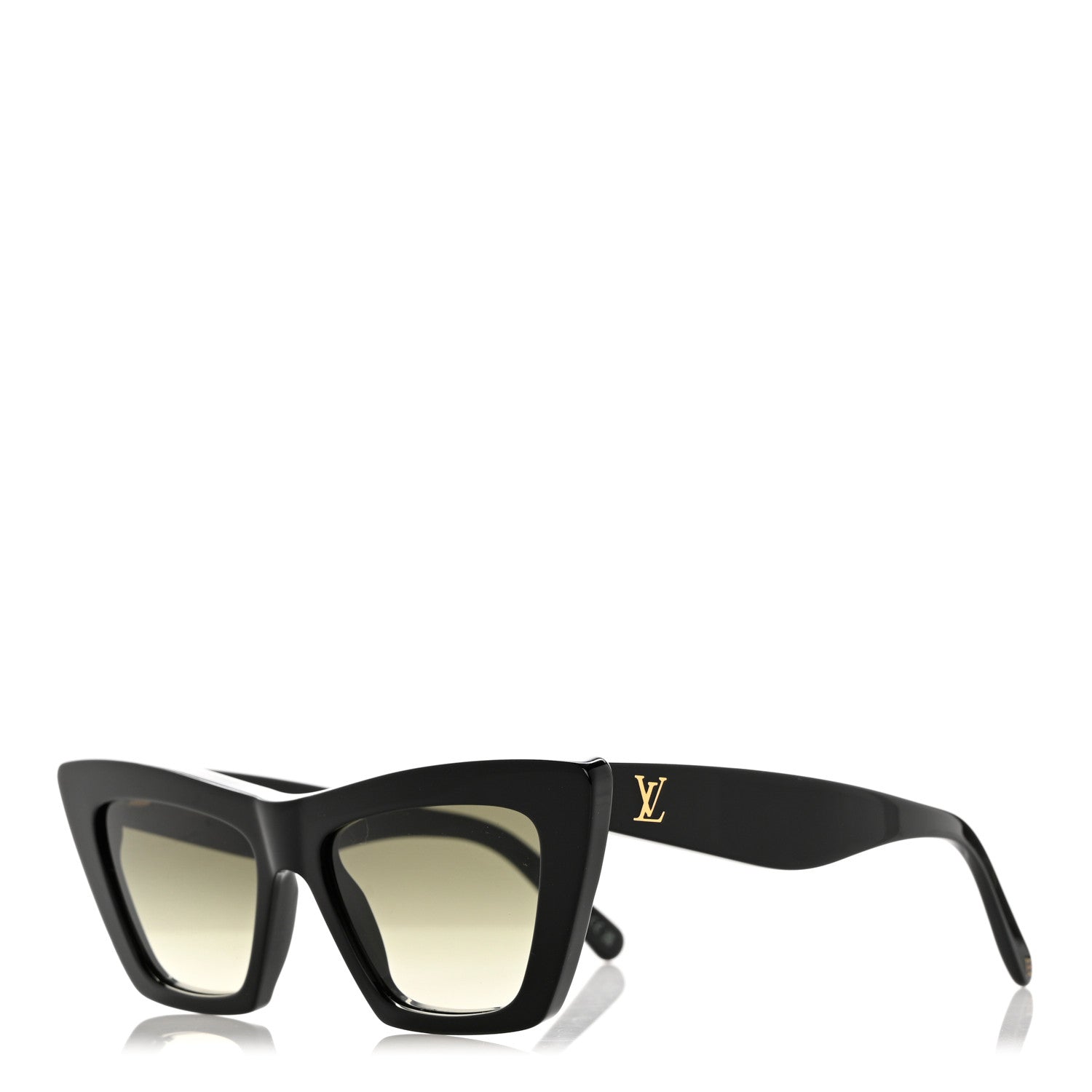 Louis Vuitton Acetate LV Fame Cat Eye Sunglasses Z1723W Black