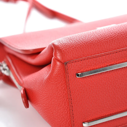 Balenciaga Grained Calfskin Le Dix Mini Soft Cartable Rouge Coquelicot 9 of 14