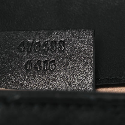 Gucci Calfskin Matelasse Super Mini GG Marmont Shoulder Bag Black 5 of 11