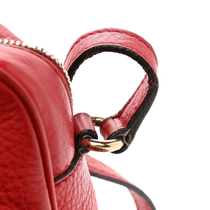 Gucci Pebbled Calfskin Small Soho Disco Bag Tabasco Red 11 of 15