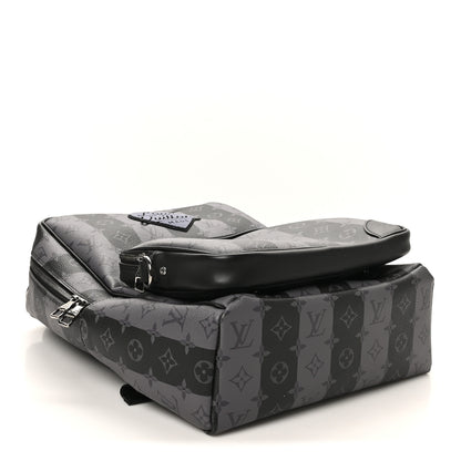 Louis Vuitton X NIGO Monogram Eclipse Stripes LV Heart Modular Utilitary Backpack 4 of 9