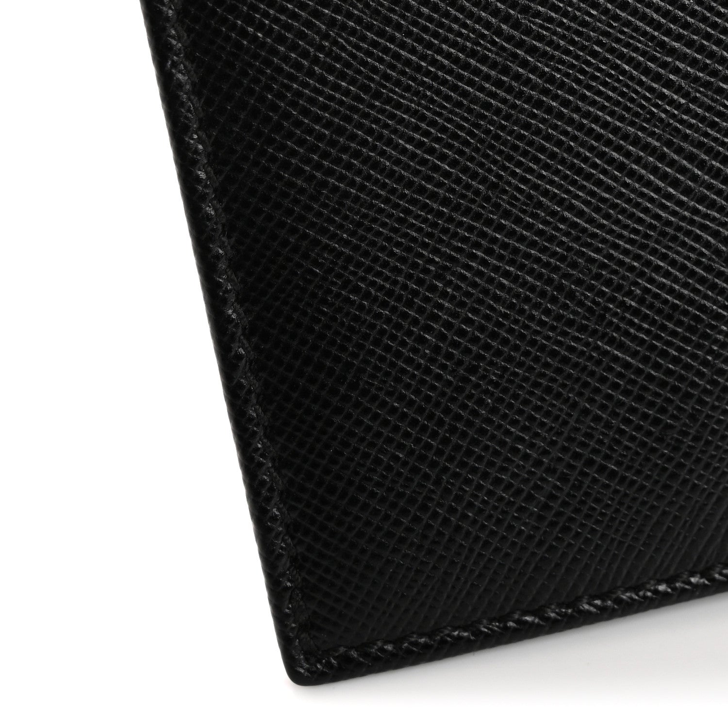Prada Saffiano Checkbook Cover Black 8 of 12