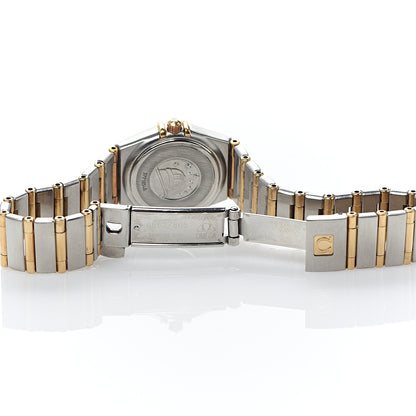 Omega Stainless Steel 18K Yellow Gold Diamond Bezel Mother of Pearl 22mm Constellation Quartz Watch 1267.75.00 5 of 5