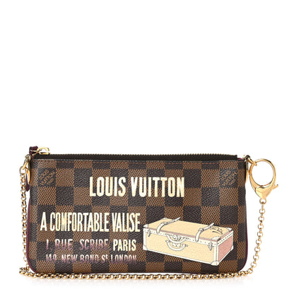 Louis Vuitton Damier Ebene Milla MM Trunk Pochette 1 of 8