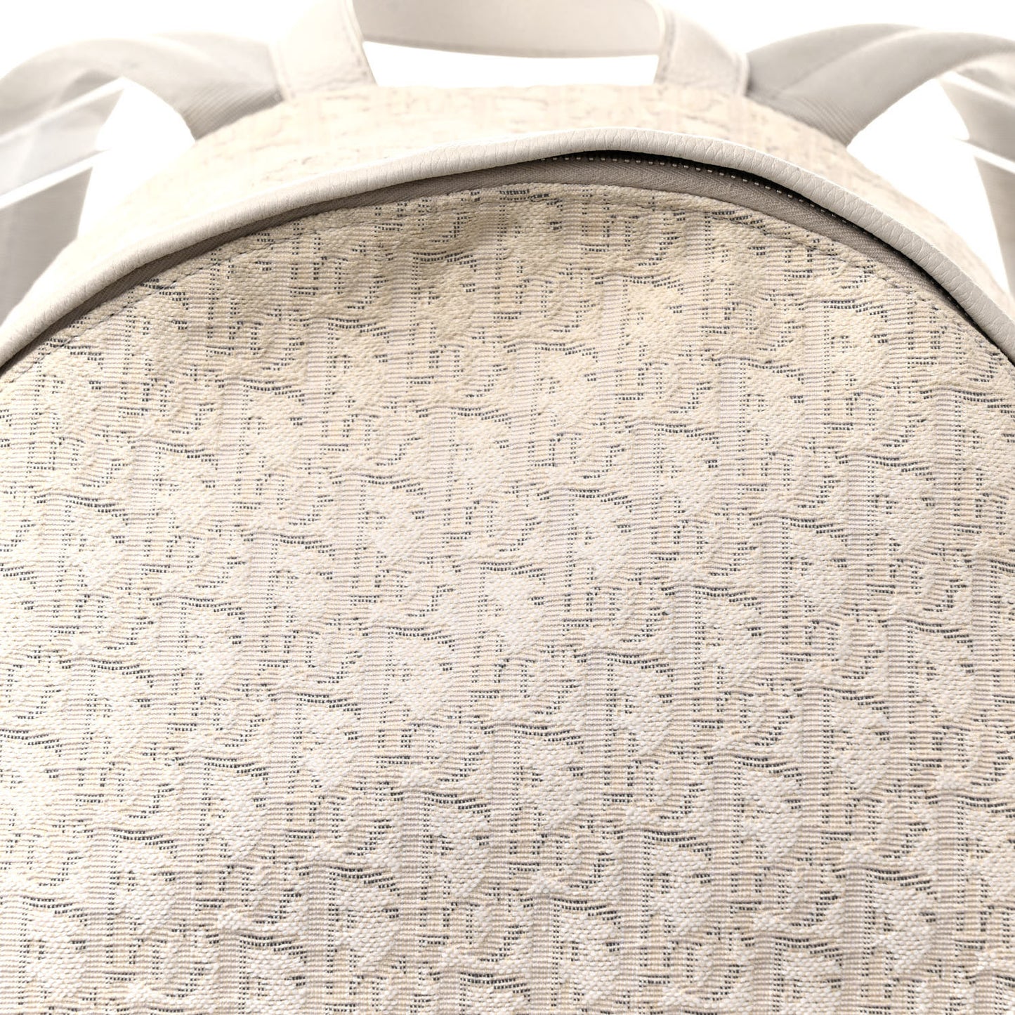 Oblique Calfskin Rider Backpack Beige