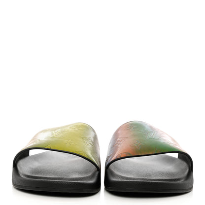 Louis Vuitton Monogram Watercolor Mens Waterfront Mules 7 Black 2 of 10