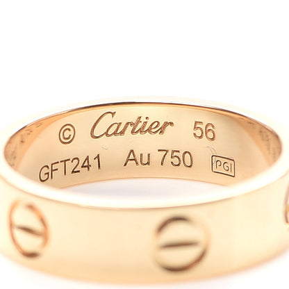 Cartier 18K Yellow Gold 5.5mm LOVE Ring 56 7.5 4 of 6