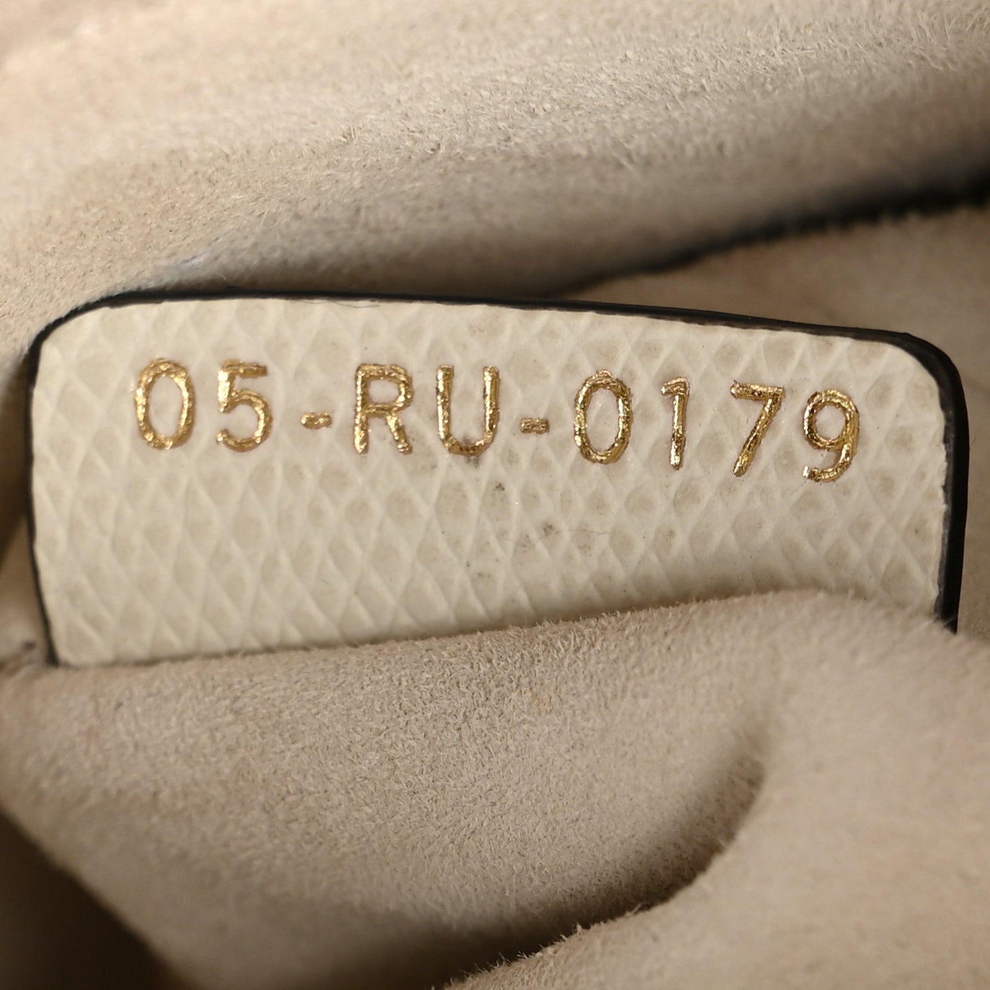 Grained Calfskin Mini Saddle Bag White