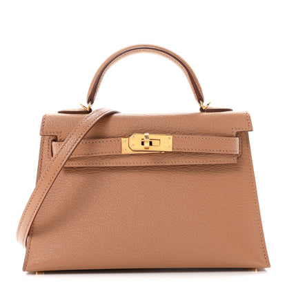 Hermes Chevre Mysore Mini Kelly Sellier 20 Quebracho 1 of 10