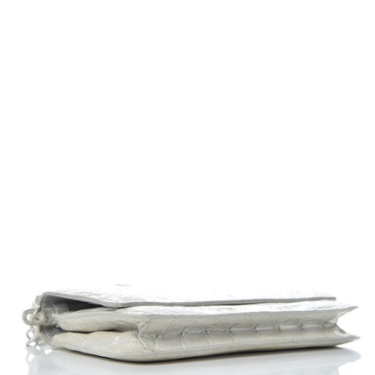 Nancy Gonzalez Crocodile Wallet On Chain White 4 of 9