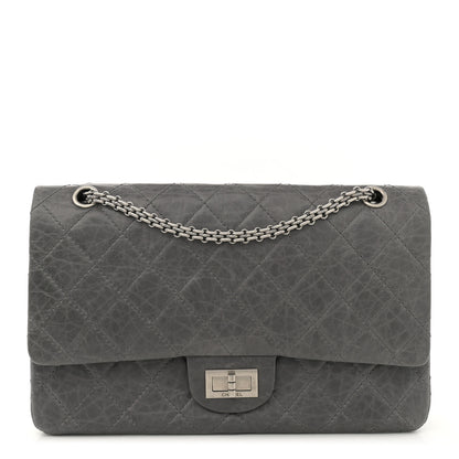 Chanel Aged Calfskin Quilted 50th Anniversary 2.55 Reissue 227 Flap Grey 1 of 17