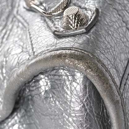 Balenciaga Metallic Agneau Giant 12 Silver Hardware City Gris Aluminum 8 of 15