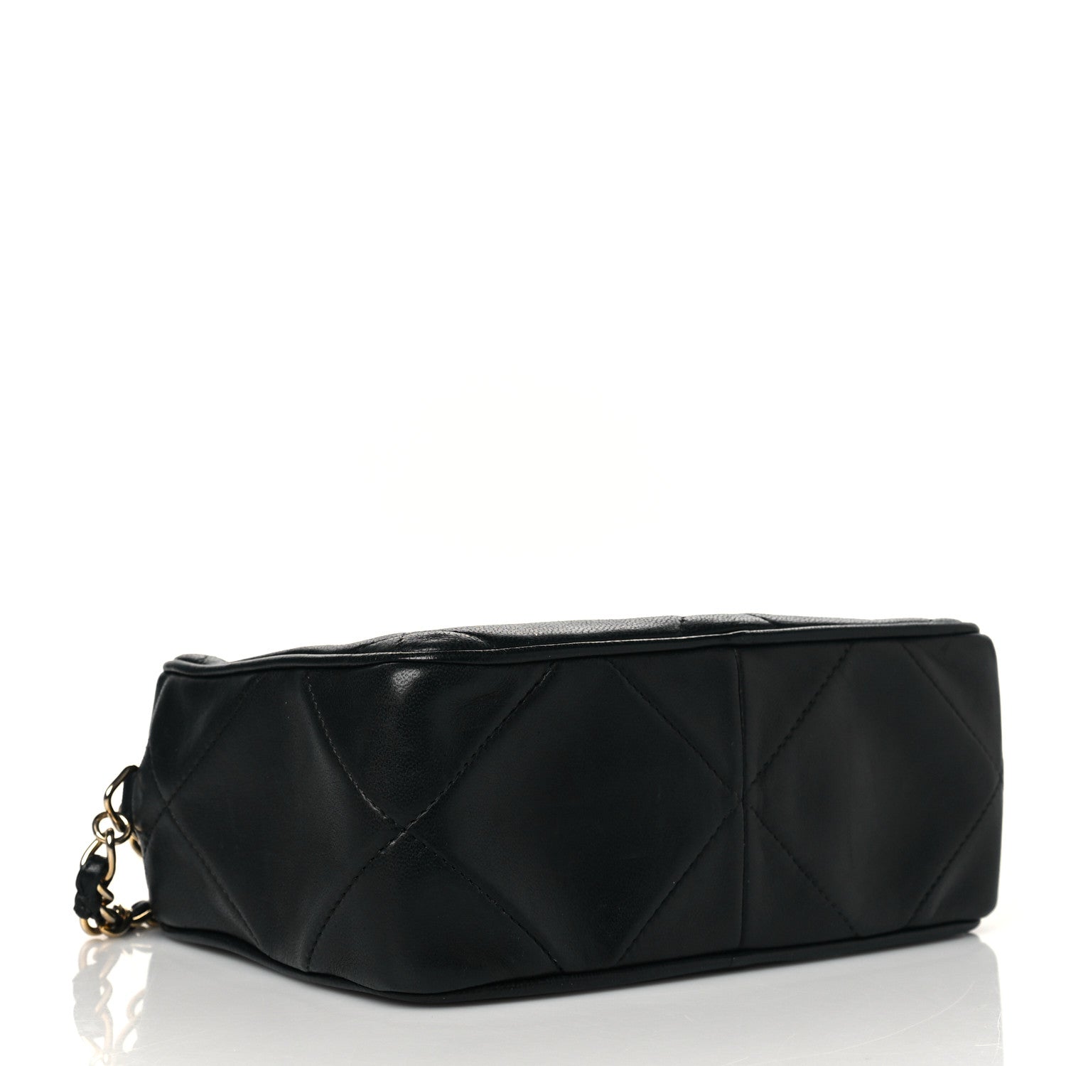 Chanel Lambskin Quilted CC Tassel Camera Case Black 3 of 10