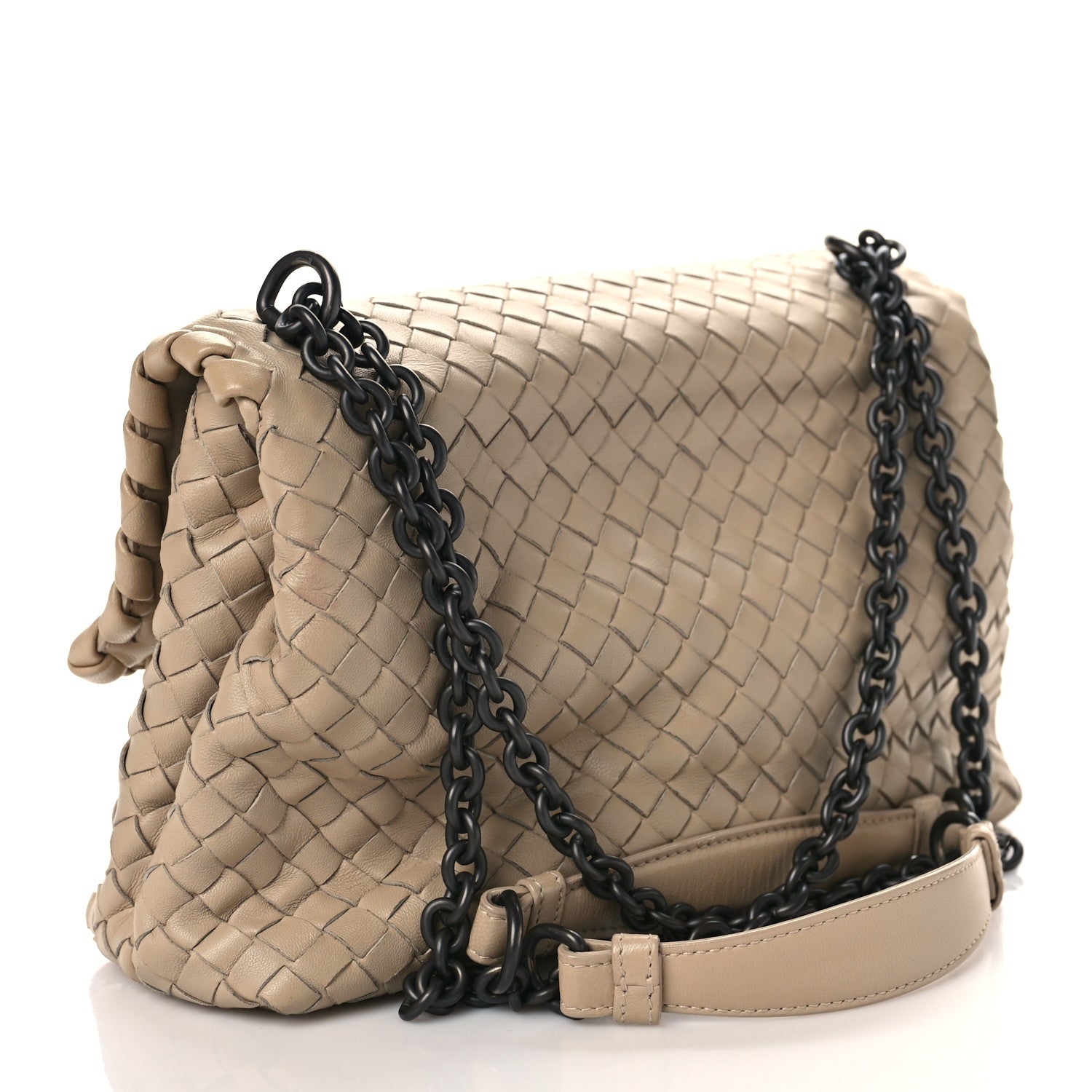 Bottega Veneta Nappa Intrecciato Small Olimpia Shoulder Bag Mink 2 of 7