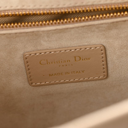 Christian Dior Calfskin Macrocannage Small Book Tote Taupe 6 of 11