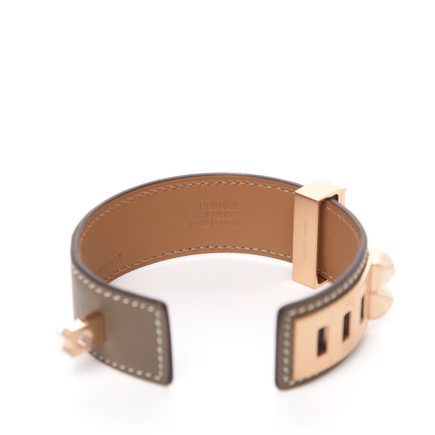 Hermes Swift Collier de Chien CDC 24 Bracelet T1 Etoupe 4 of 6