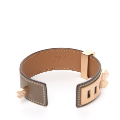 Hermes Swift Collier de Chien CDC 24 Bracelet T1 Etoupe 4 of 6