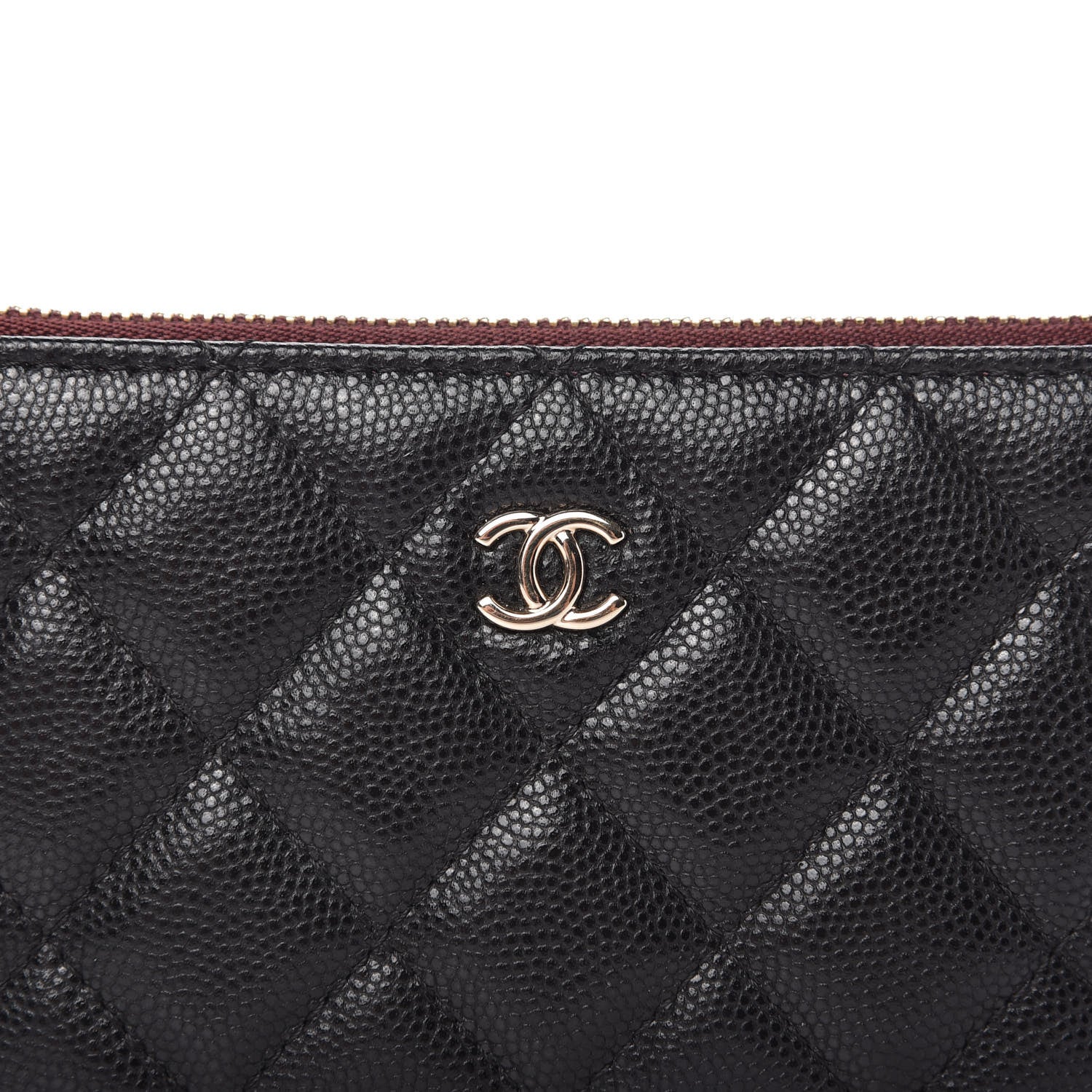Chanel Caviar Quilted Small Cosmetic Case Black 10 of 11