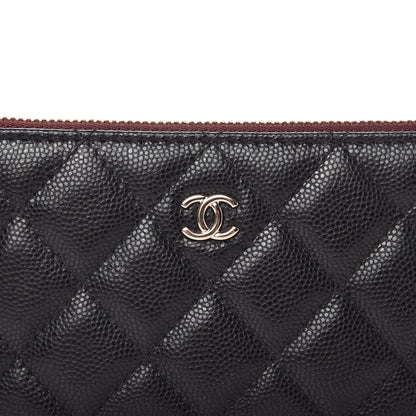 Chanel Caviar Quilted Small Cosmetic Case Black 10 of 11