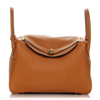Hermes Taurillon Clemence Lindy 34 Cognac 1 of 7