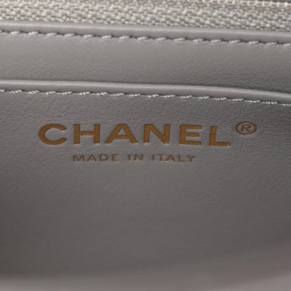 Chanel Lambskin Quilted Mini Pearl Crush Flap Light Grey 6 of 12